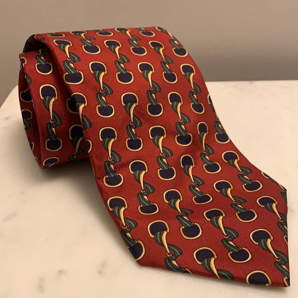 Lancel Paris 100% Silk Tie